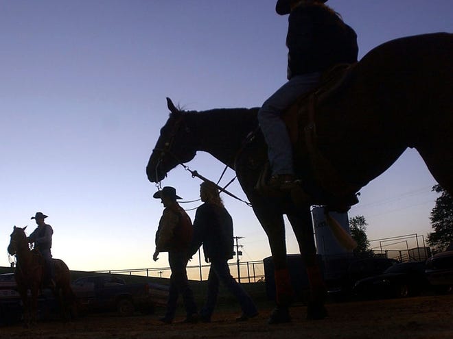 The Mississippi Horse Park: Starkville's biggest attraction outside of football. A National Top 40 Rodeo Facility is on 100 acres of hills just south of Mississippi State's campus. Here, Kelly of Mt. Vernon waits outside the arena for a rodeo competition in 2005.