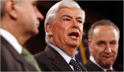 Christopher J. Dodd, who chairs the Senate banking committee, unveiled a 1,136 page plan to overhaul regulations for banks and other financial institutions.