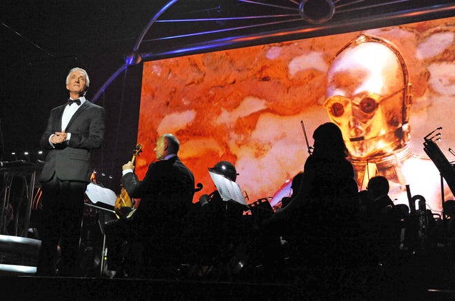 Anthony Daniels, who voiced C3PO in the Star Wars trilogy, is the narrator of "Star Wars: In Concert" playing Nov. 14 at TD Garden. The concert is a multi-media event featuring music from all six of John Williams' Star Wars scores.