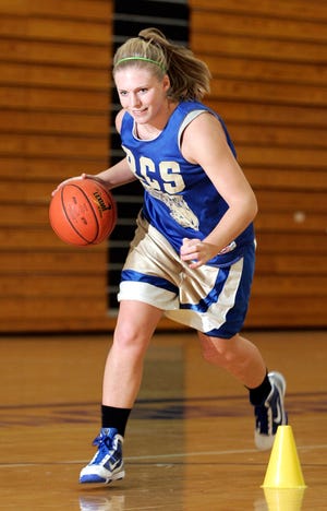 Rockford Christian's Amy Hicks Monday, Nov. 9, 2009, during practice at the school in Rockford.