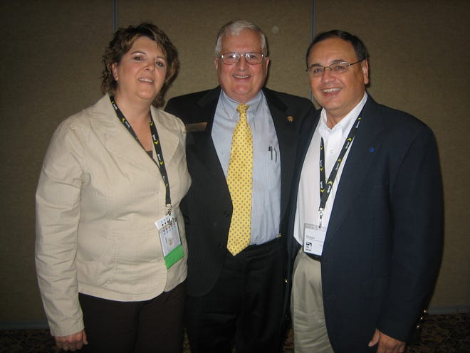 Shelly Saunders; MAR president Dan Coffey; and Dennis Dirschell.