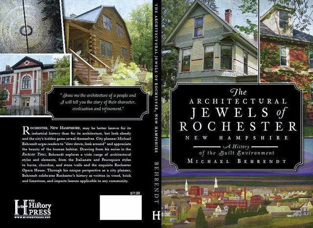 The back and front covers of "The Architectural Jewels of Rochester" give a glimpse of the city's wealth of building styles depicted graphically and with informative text over 190 pages.
Courtesy photo