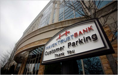 Haven Trust Bank of Duluth, Ga., founded in 2000, quickly increased a risky commercial real estate portfolio, despite many red flags from regulators. The bank failed last December.