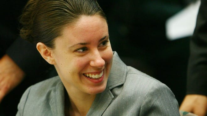 Casey Anthony, 22, smiles, as she attends a court hearing at the Orange County Courthouse in Orlando.