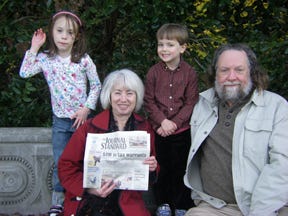 Chuck and Patty Wemstrom took The Journal-Standard to Carrboro, N.C., where they spent Thanksgiving with their children and their grandchildren Sophie and Coltrane.