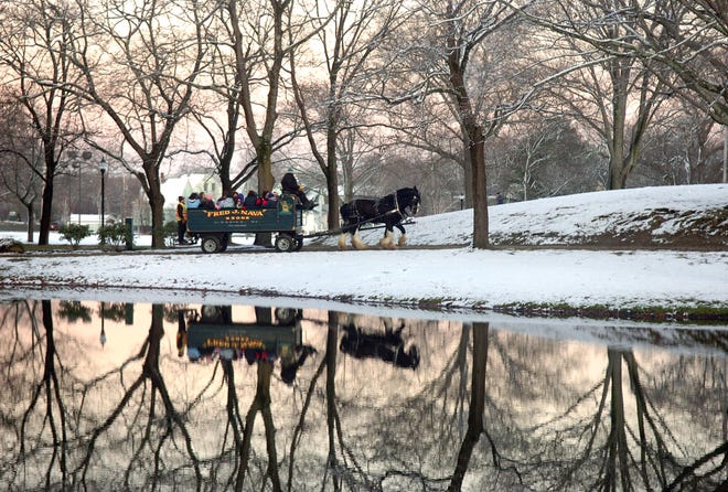 A wagon takes people for a hay ride through Whitman’s Town Park during the Winterfest event on Sunday. Thanks to

 

STAND ALONES