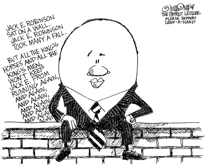 This is the editorial cartoon for Friday, Dec. 11, 2009, from the mind and pen of Patriot Ledger cartoonist O'Mahoney.