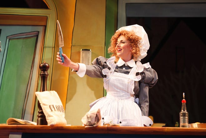 Erin Maguire of Arlington plays Nanny Cook in "The 101 Dalmatians the Musical."