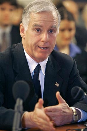 In this Jan. 30, 2008 file photo, former Vermont Gov. Howard Dean testifies before the legislature in Montpelier, Vt. Dean argued Wednesday, Dec. 16, 2009, that the health care overhaul bill taking shape in the Senate further empowers private insurers at the expense of consumer choice.