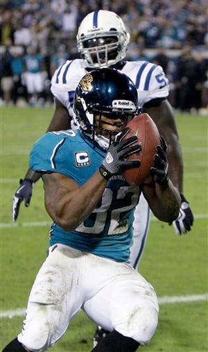 Jaguars running back Maurice Jones-Drew makes a move during Thursday's loss to the Colts. The Associated Press
