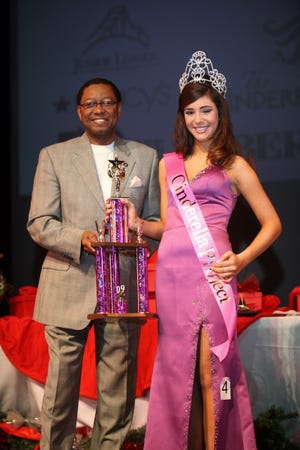 Ashley Barbier pictured with Mayor Kip Holden of Baton Rouge.