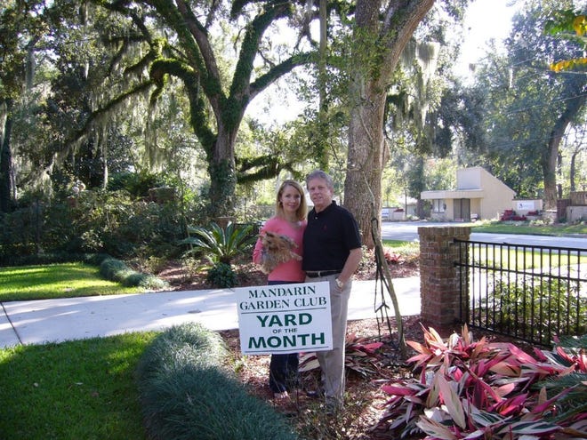Provided by Darlene GanttSandra and Quinton Perry are the January winners of Mandarin Garden Club's Yard of the Month award.