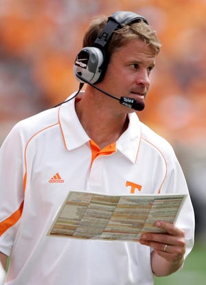 Lane Kiffin resigned from Tennessee on Tuesday to take the head coaching position at Southern Cal. The Associated Press