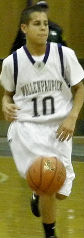 Jake Brown scored the winning bucket against the Warriors in the JV game on Tuesday night.