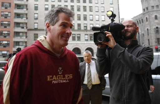 U.S. Sen.-elect Scott Brown, R-Mass., arrives at the Park Plaza hotel before a news conference, Wednesday, Jan. 20, 2010, in Boston. Brown was elected to fill the U.S. Senate seat left empty by the death of Sen. Edward M. Kennedy, D-Mass. (AP Photo/Robert F. Bukaty)