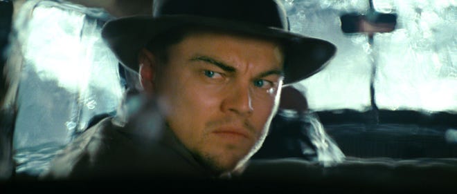 In this film publicity image released by Paramount Pictures, Leonardo DiCaprio is shown in a scene from "Shutter Island."