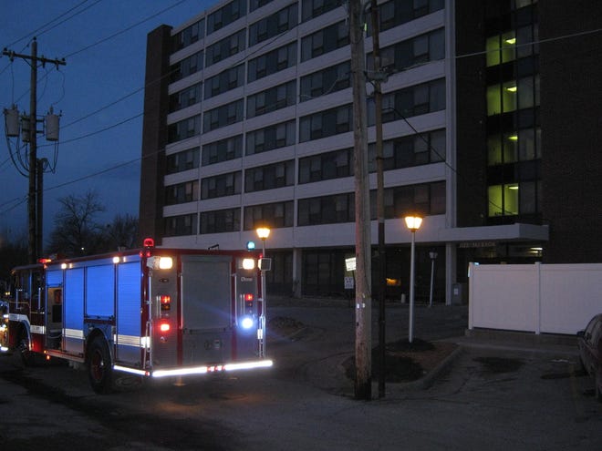 Jackson Towers, an apartment building at 1122 S.W. Jackson, was evacuated about 6:30 a.m. due to a trash can fire in a third-floor laundry room.