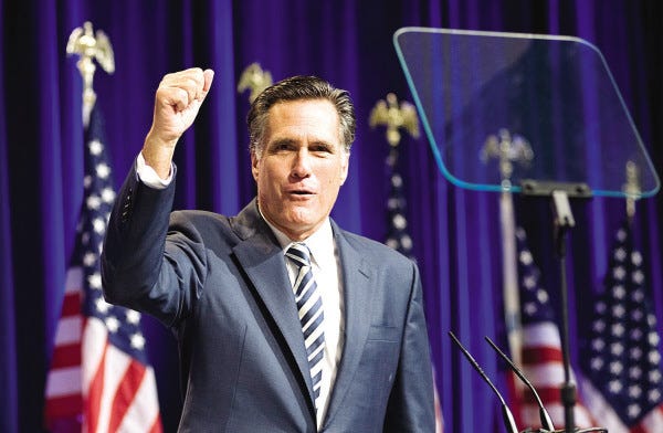 Associated Press file photo
Former Massachusetts Gov. Mitt Romney gestures while addressing the Conservative Political Action Conference in Washington recently. Romney is ready to step back into the public spotlight after working behind the scenes the past two years to help his fellow Republicans, and lay the groundwork for a second presidential campaign.