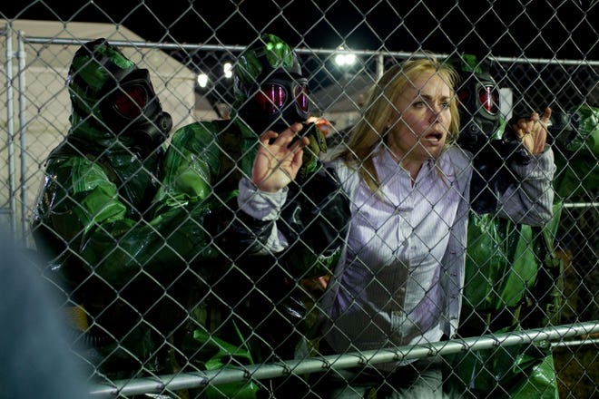 Radha Mitchell is shown in a scene from "The Crazies."