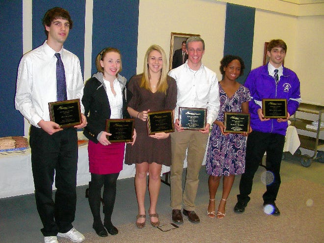 The Mountain Valley Conference recognized six students on Wednesday as recipiants of the winter scholar-athlete awards.
