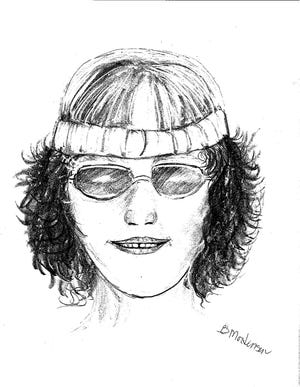 The Siskiyou County Sherrif's Office released this sketch based on the report of a woman who said the man exposed himself to her in the Mount Shasta Ski Park parking lot last Wednesday.