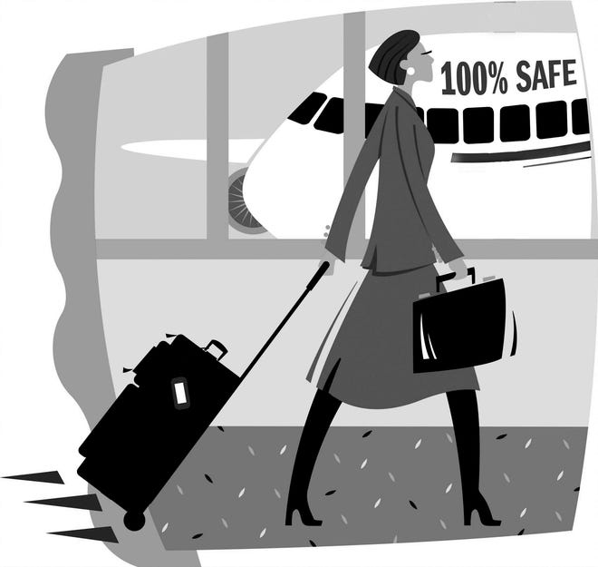 Airport / air travel / passenger safety GRAPHIC / ILLUSTRATION BY STEVE BOALDIN, THE OKLAHOMAN GRAPHICS ORG XMIT: 0804022028210496 ORG XMIT: FT70NHF
