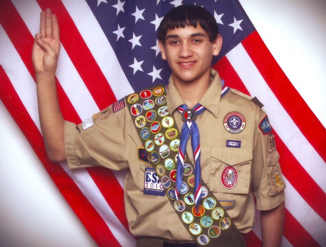 Adrian Figueroa will receive the Eagle Scout award on March 21.