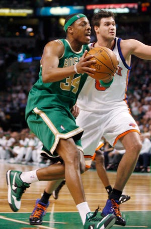 Paul Pierce and the Celtics had little trouble with the Knicks on Wednesday, but a three-game road trip that begins tonight in Houston should prove much more difficult.