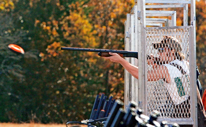 Oklahoma State University’s Shotgun Club is hosting a collegiate shoot Saturday and Sunday at the Oklahoma City Gun Club and Silverleaf Shotgun Sports near Guthrie. Photo By CHRIS LANDSBERGER, The Oklahoman Archive