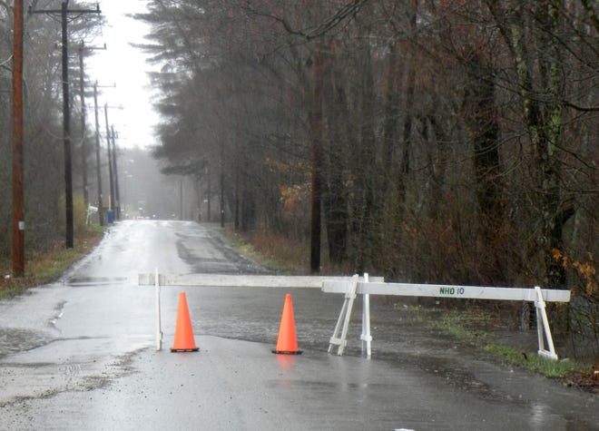 Richardson Avenue in Norton was closed at the Attleboro line Tuesday morning.