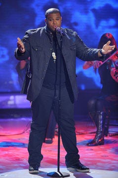 Contestant Michael Steele performs "Eleanor Rigby" on Tuesday's episode of "American Idol."