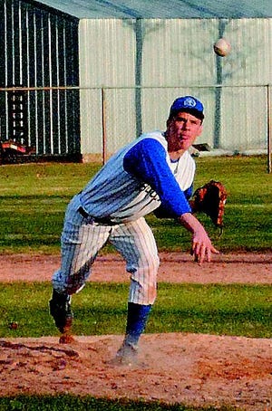 Inland Lakes junior pitcher Ben Connelly delivers a pitch during the second game of a doubleheader against Newberry on Tuesday.