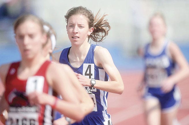 Washburn Rural's Avery Clifton finished third in last year's 3,200-meter run at the Kansas Relays with a time that placed her among the top 10 in state history. She is hoping for another fast time in Friday's race.