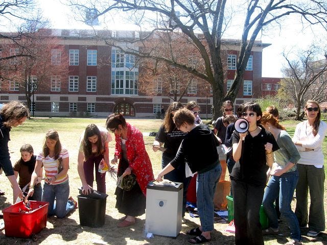 UNH group shreds porn in protest
