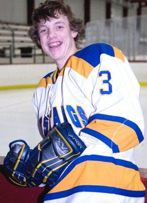 Norwood High hockey player Matt Brown