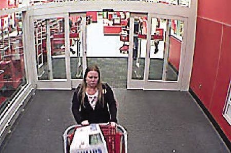 Exeter police are looking for this suspect in a theft investigation.
