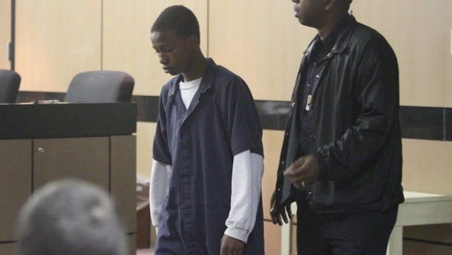 Jermaine Nixon, 15, in Palm Beach County juvenile court in May 2010. He was charged with vehicular homicide for allegedly losing control of a stolen 1997 Chevrolet Mailbu, hitting and killing Kathryn Veroxie, 21.