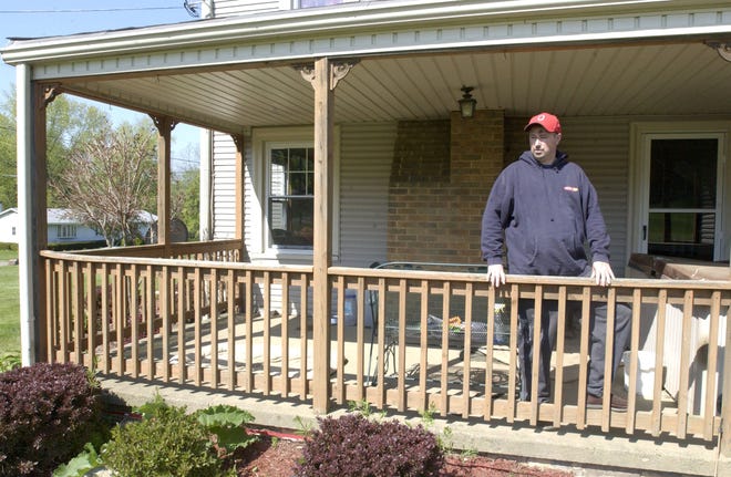 Canton Township resident Christopher Smith is hoping to get assistance with the cost of renovating his house to accommodate his stepson, Tyler Rockstroh, who is paralyzed from below the chest after a dirt bike crash more than a month ago. Smith plans to convert this porch into a bedroom for Tyler once he returns home from a Cleveland Clinic rehabilitation facility.