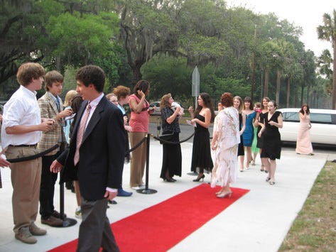 Savannah Arts Academy students walk the red carpet during the 2007 Savannah Arts Academy Film Festival. This year's festival is set for Friday. (Cate Mafera Adams/Savannah Morning News)