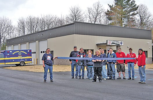 Whitefish Township emergency personnel celebrated the completion of a new $700,000 building at an open house on Thursday. The project was eight years in the making and required the approval of local voters. The new structure will provide space for the fire and ambulance vehicles plus enough additional room for equipment, offices and training.