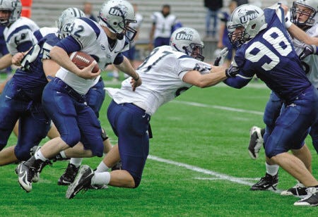 The UNH football team will play rival UMass in games at Gillette Stadium in 2010 and 2011.