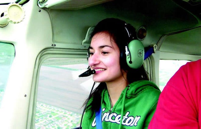 Farah Tamizuddin at the controls on May 15, International Learn to Fly Day.