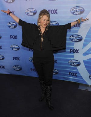 Crystal Bowersox backstage at the “American Idol” finale.