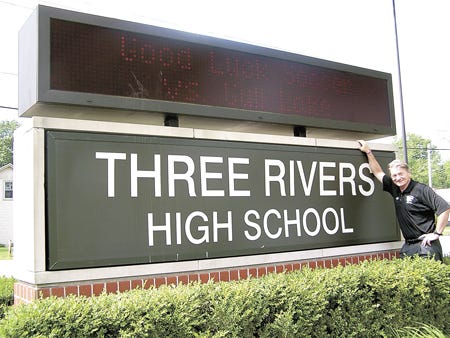 Three Rivers High School Principal Dan Ryan said his 30-year career in education has been a rewarding experience. "If I hadn't gotten into teaching and administration ... I'm not really sure what I'd have done," he said. Ryan is retiring in June.
