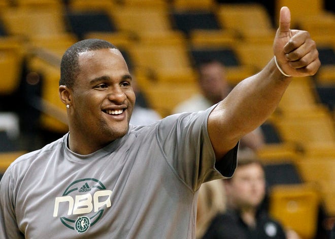 After taking an elbow to the face from Dwight Howard in Game 5 Wednesday night, Glen Davis (pictured) could use the rest coach Doc rivers is giving him and his injured teammates. The Celtics were given days off from practice yesterday and today and the NBA Finals don't start until Thursday.