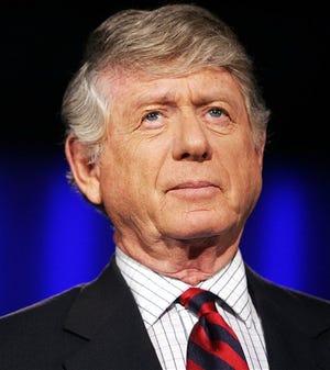 In this photo taken Nov. 22, 2005, Ted Koppel prepares for the taping of his last broadcast of "Nightline," at ABC's studio in Washington. Andrew Koppel , the 40-year-old son of former ABC anchor Ted Koppel, has been found dead in an Upper Manhattan apartment, police said Tuesday June 1, 2010.
