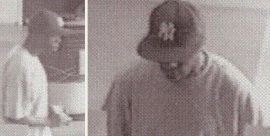 Surveillance images show the suspect in a robbery at the Wachovia Bank on Route 940 in Mount Pocono on Thursday. Police did not say how much money was involved.