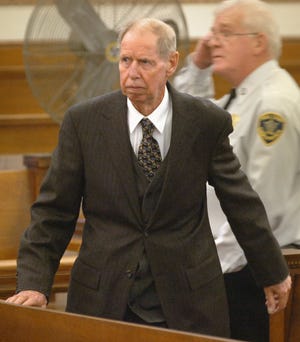 Ronald Gale at his Nov 23, 2009 sentencing in Norfolk Superior Court.