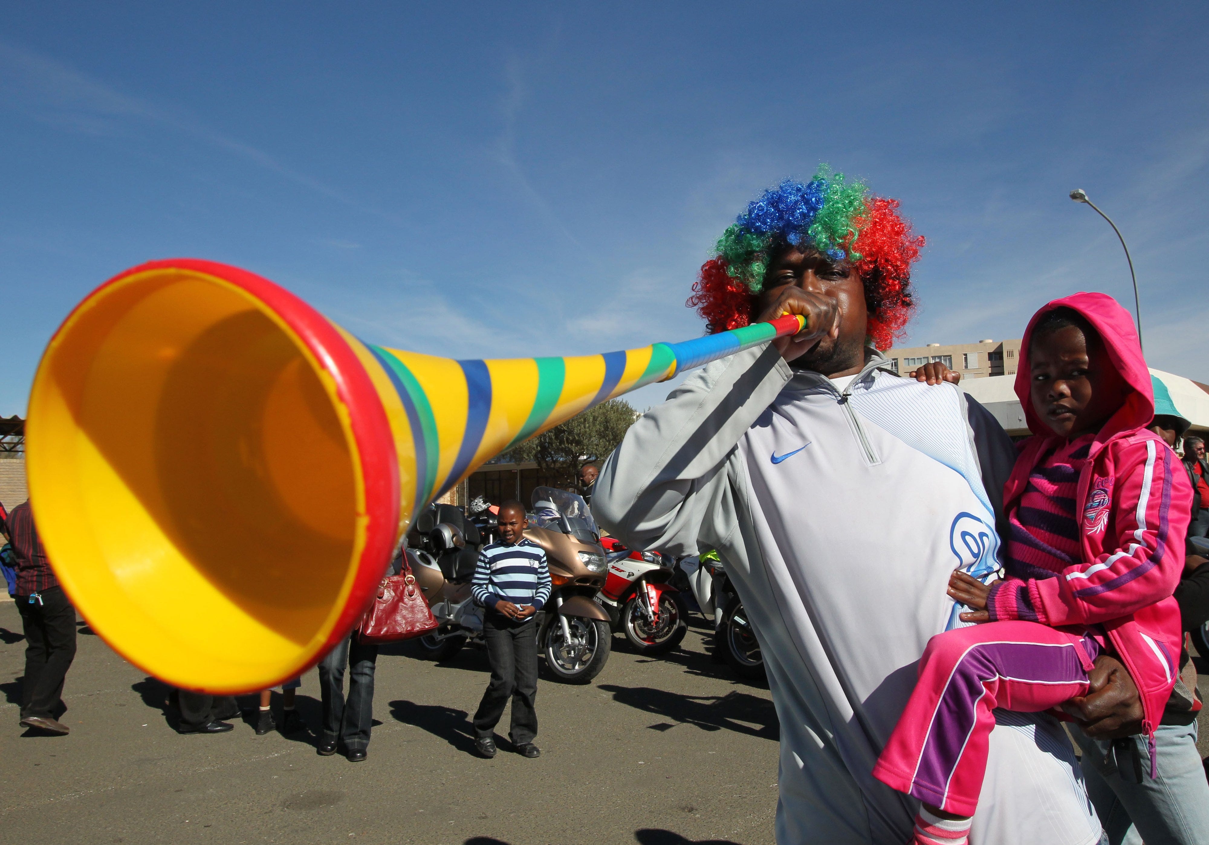 Kindertrompete-Fußball-Stadion-Beifall-Fan-Horn-Fußball Vuvuzela CheerleadiWT JM 