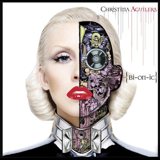 In this CD cover image released by RCA Records, Christina Aguilera's, "Bionic" is shown.